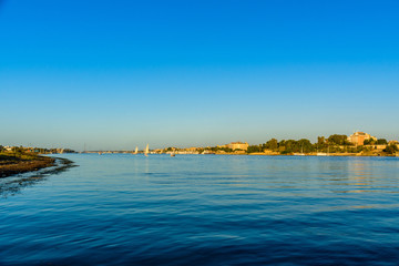View of the Nile river in Luxor, Egypt