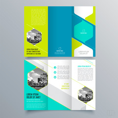 Brochure design, brochure template, creative tri-fold, trend brochure