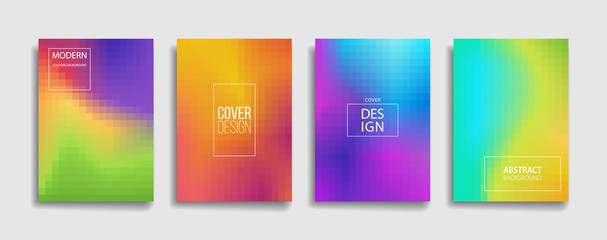 abstract colorful mosaic background with blurred mesh color. colorful background for poster flyer banner backdrop.