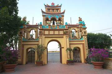 Temple near Ninh Binh, Vietnam	