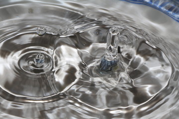 Dance of a drop in harmony with water.