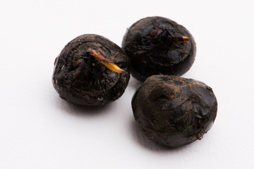 Chinese water chestnut on white