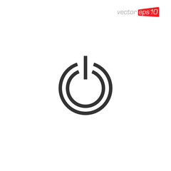 Power Button Icon Design Vector