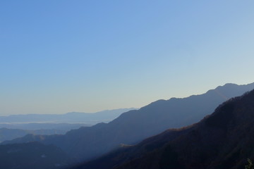 日本・秩父　山頂の風景