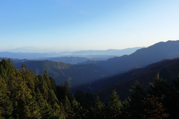 Fototapeta na wymiar 日本・秩父　山頂の風景