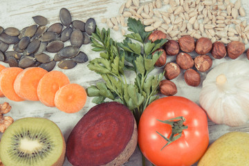 Healthy food to treat gout inflammation and for kidneys health