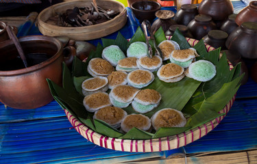 Serabi or surabi: Javanese traditional pancake that is made from rice flour with coconut milk or shredded coconut as an emulsifier.