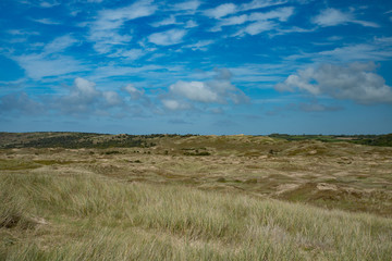 The dunes of Biville sur mer, Normandy, France