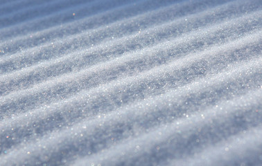 Fresh snow on the roof