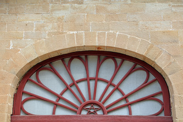 Cave dwelling arch window