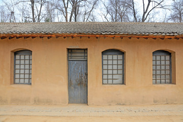 Adobe houses in Yan'an, Shaanxi Province, China