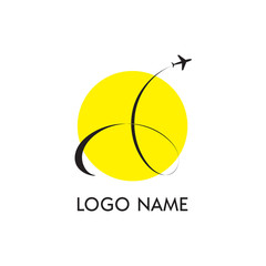 Logo Design with Air Plane Icon