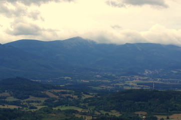 Fototapeta na wymiar View of the Giant Mountains