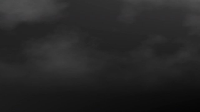 Atmospheric Smoke in slow and increse speed motion on black background or air space in night. 