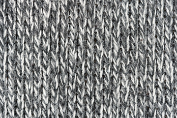 White natural texture of knitted wool textile material background. White cotton fabric woven canvas texture