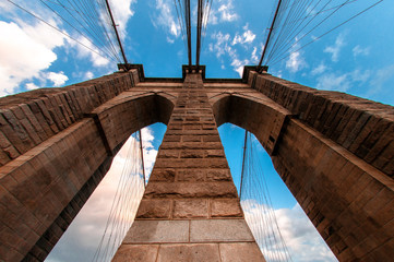 Fototapeta premium Towel of Brooklyn bridge