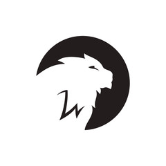 Head lion logo concept. Lion head vector template.