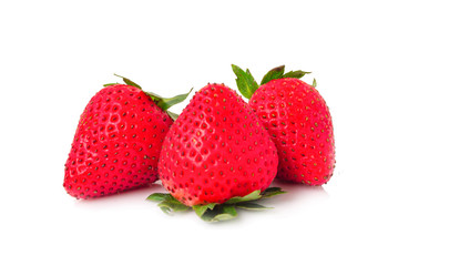 Strawberry isolated on white background.