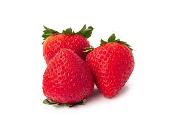 Strawberry isolated on white background.
