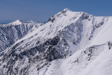 天神尾根から見た爼嵓