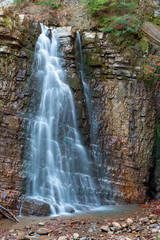 Maniava waterfall is the highest waterfall in the Carpathians