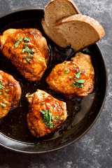 Grilled chicken thighs