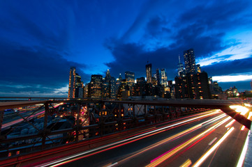Escape from Manhattan at sunset