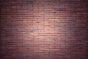 Fototapeta na wymiar Red brick wall texture and blackground