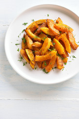 Roasted pumpkin slices