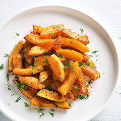 Roasted pumpkin slices