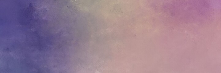 Obraz premium background texture. rosy brown and dark slate blue colored vintage abstract painted background with space for text or image. can be used as header or banner