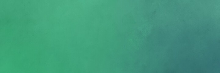 header abstract painting background graphic with medium sea green, teal blue and sea green colors and space for text or image. can be used as header or banner