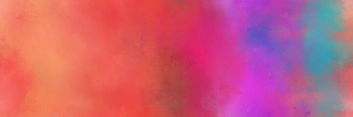 old color brushed vintage texture with indian red, medium orchid and cadet blue colors. distressed old textured background with space for text or image. can be used as header or banner