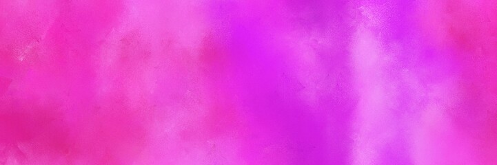 header neon fuchsia, violet and medium violet red color background with space for text or image. vintage texture, distressed old textured painted design. can be used as header or banner