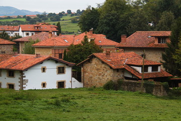 Fototapeta na wymiar Historical house in Santillana del Mar in Cantabria,Spain,Europe