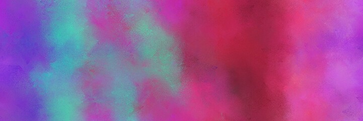 abstract painting background graphic with antique fuchsia, dark moderate pink and medium aqua marine colors and space for text or image. can be used as header or banner