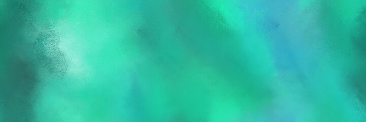 vintage texture, distressed old textured painted design with light sea green, aqua marine and sea green colors. background with space for text or image. can be used as header or banner