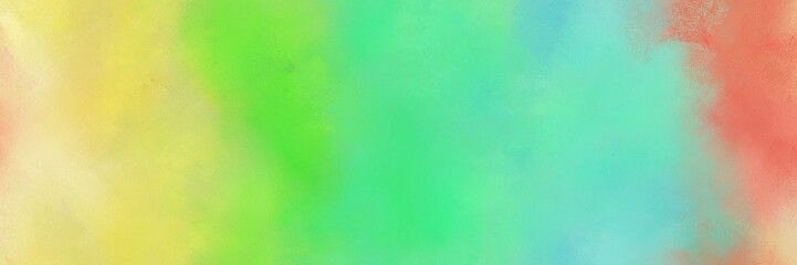 banner medium aqua marine, burly wood and moderate green colored vintage abstract painted background with space for text or image. can be used as header or banner