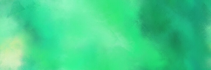 header vintage abstract painted background with medium sea green, tea green and medium aqua marine colors and space for text or image. can be used as header or banner