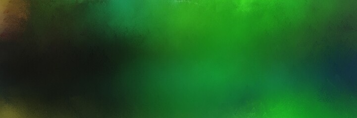 old color brushed vintage texture with forest green, very dark green and lime green colors. distressed old textured background with space for text or image. can be used as header or banner