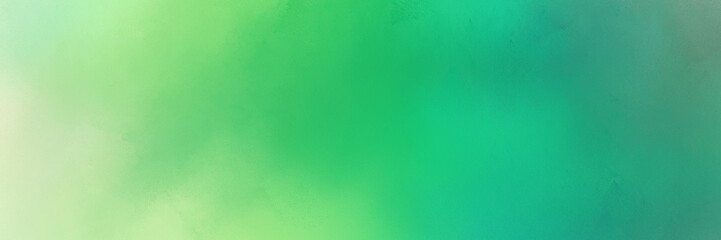 abstract painting background texture with medium sea green, tea green and pastel green colors and space for text or image. can be used as header or banner