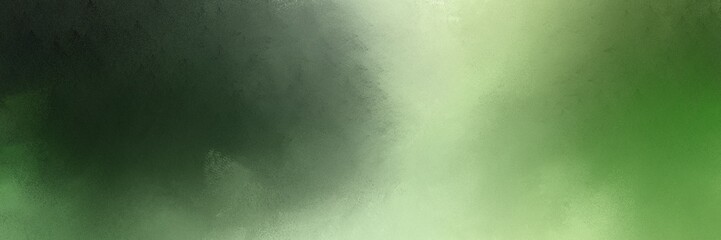 dark olive green, ash gray and dark sea green color background with space for text or image. vintage texture, distressed old textured painted design. can be used as header or banner