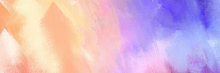 abstract painting background graphic with baby pink, medium slate blue and slate blue colors and space for text or image. can be used as header or banner