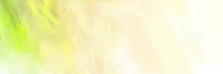 Fototapeta na wymiar abstract painting background graphic with corn silk, khaki and green yellow colors and space for text or image. can be used as header or banner