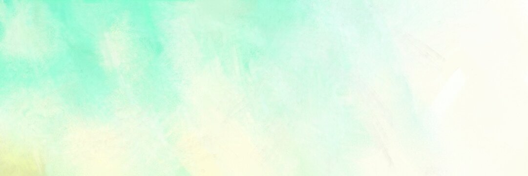 old color brushed vintage texture with honeydew, pale turquoise and aqua marine colors. distressed old textured background with space for text or image. can be used as header or banner