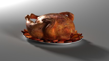 Truthahnbraten mit Kartoffelwecken