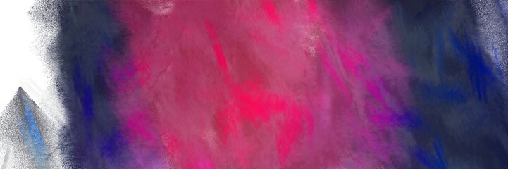 antique fuchsia and dark moderate pink colored vintage abstract painted background with space for text or image. can be used as header or banner