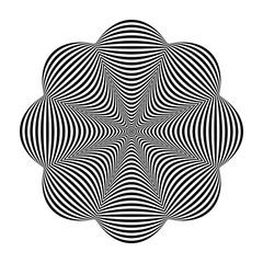 Abstract design element. Lines pattern.