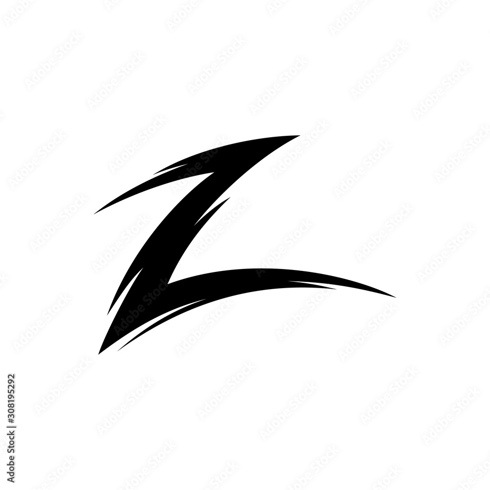 Wall mural Letter Z vector illustration of abstract logo desig