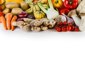 Harvest on white background